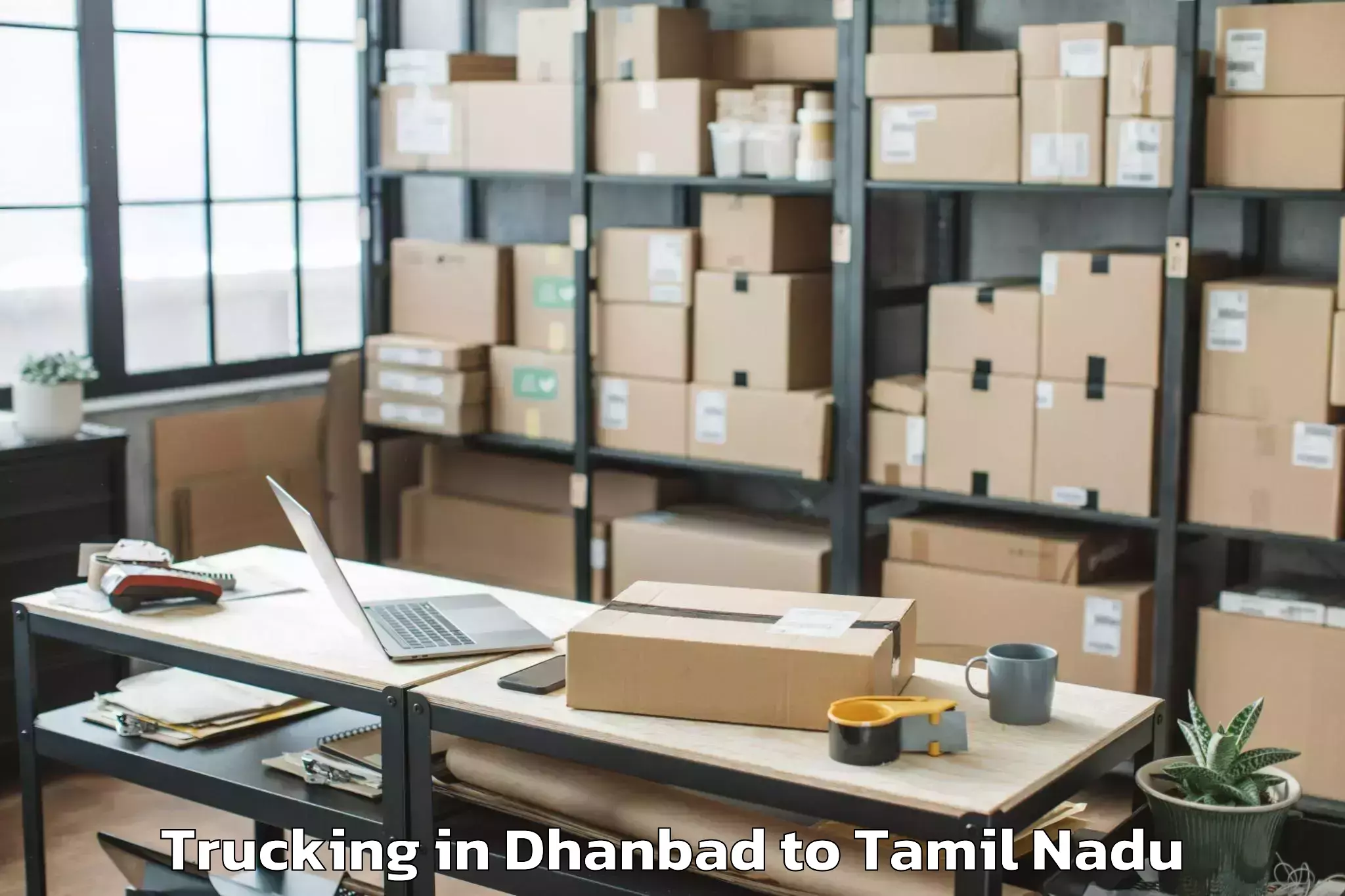 Dhanbad to Periyar Maniammai Institute Of Trucking Booking